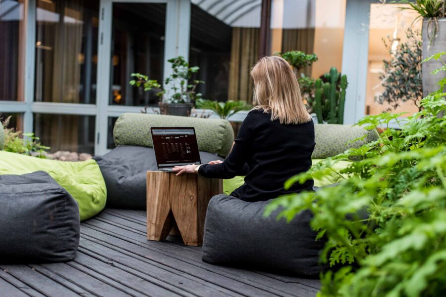 Work inside Aktern or continue working in our atrium