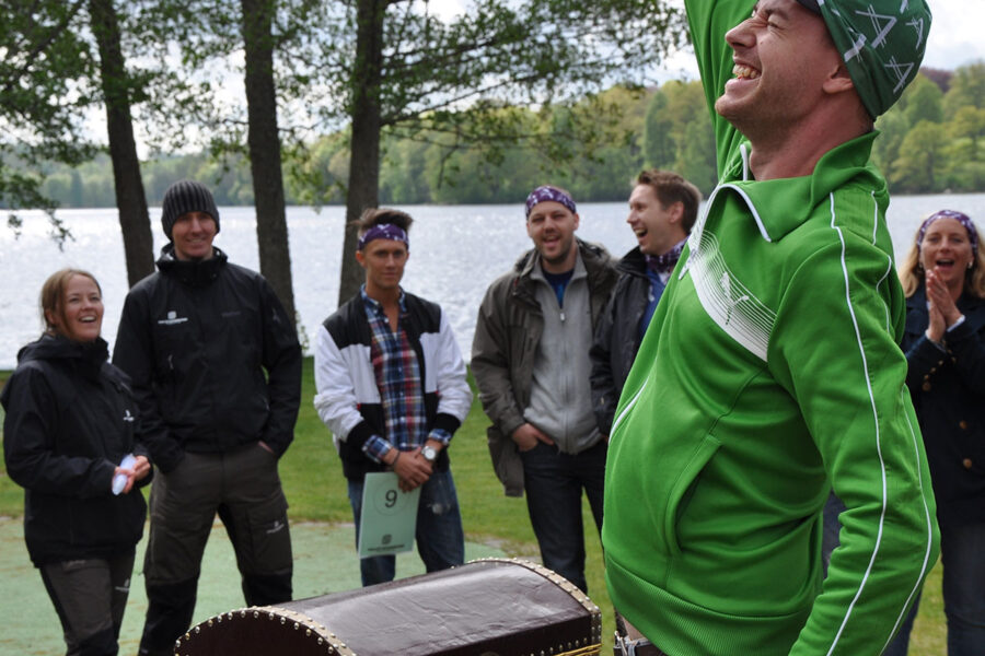 a group doing a conference activity