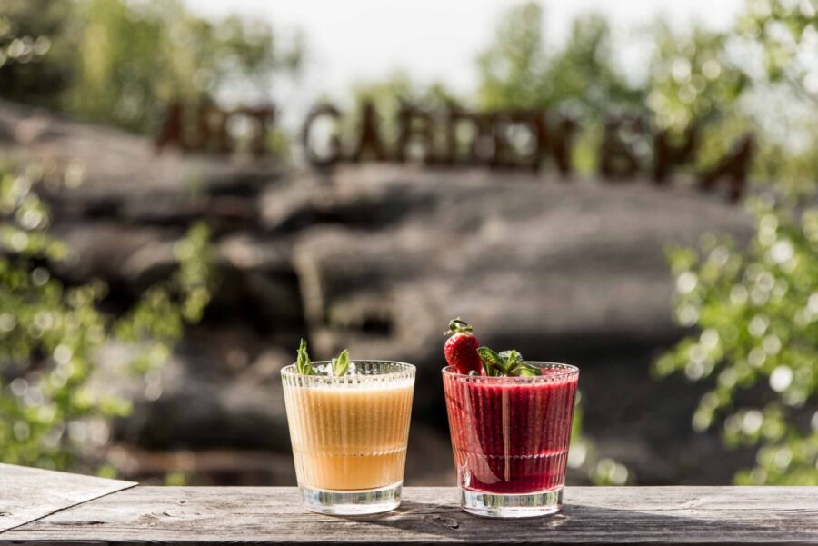 outdoor smoothie at Art Garden Spa