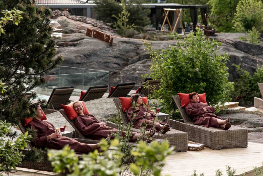 Spa med vänner