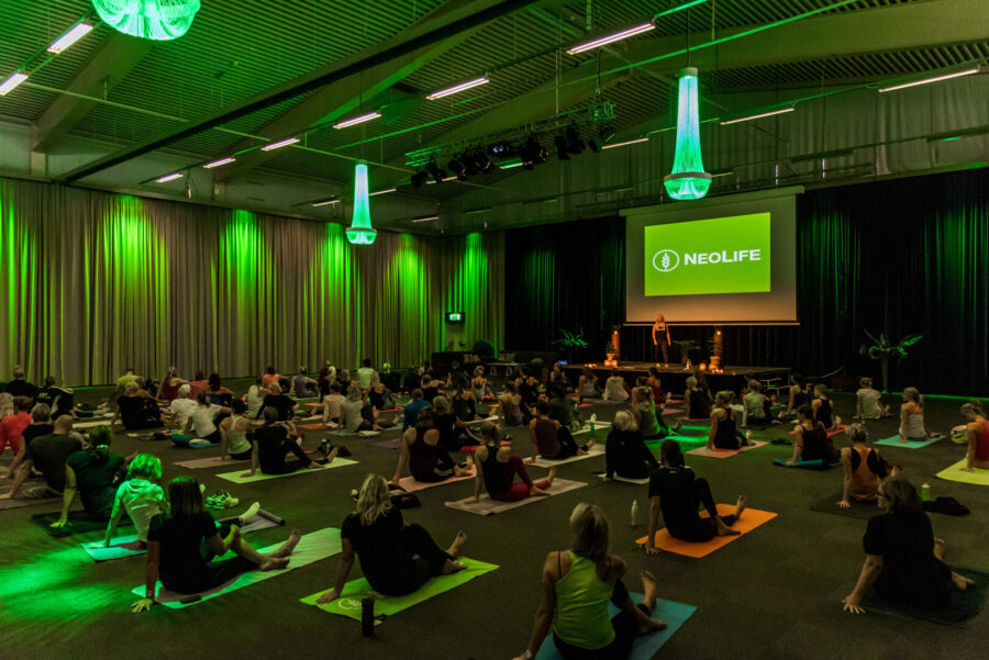 yogaevent i oceanen