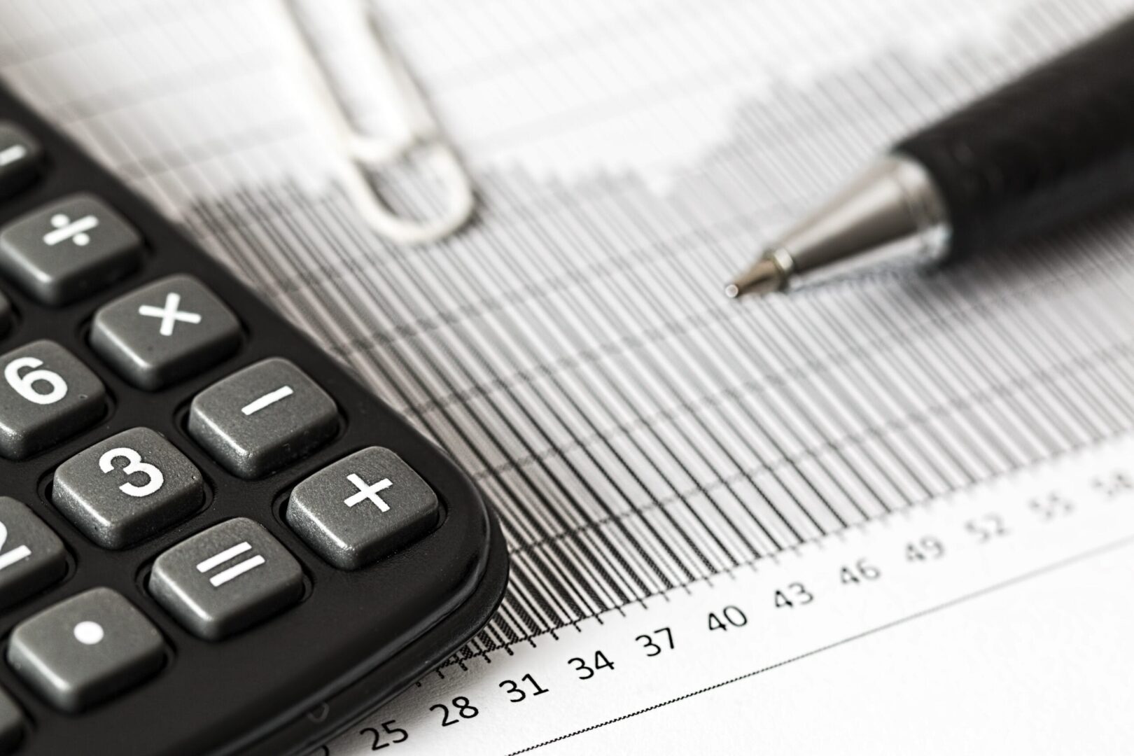 calculator and pencil