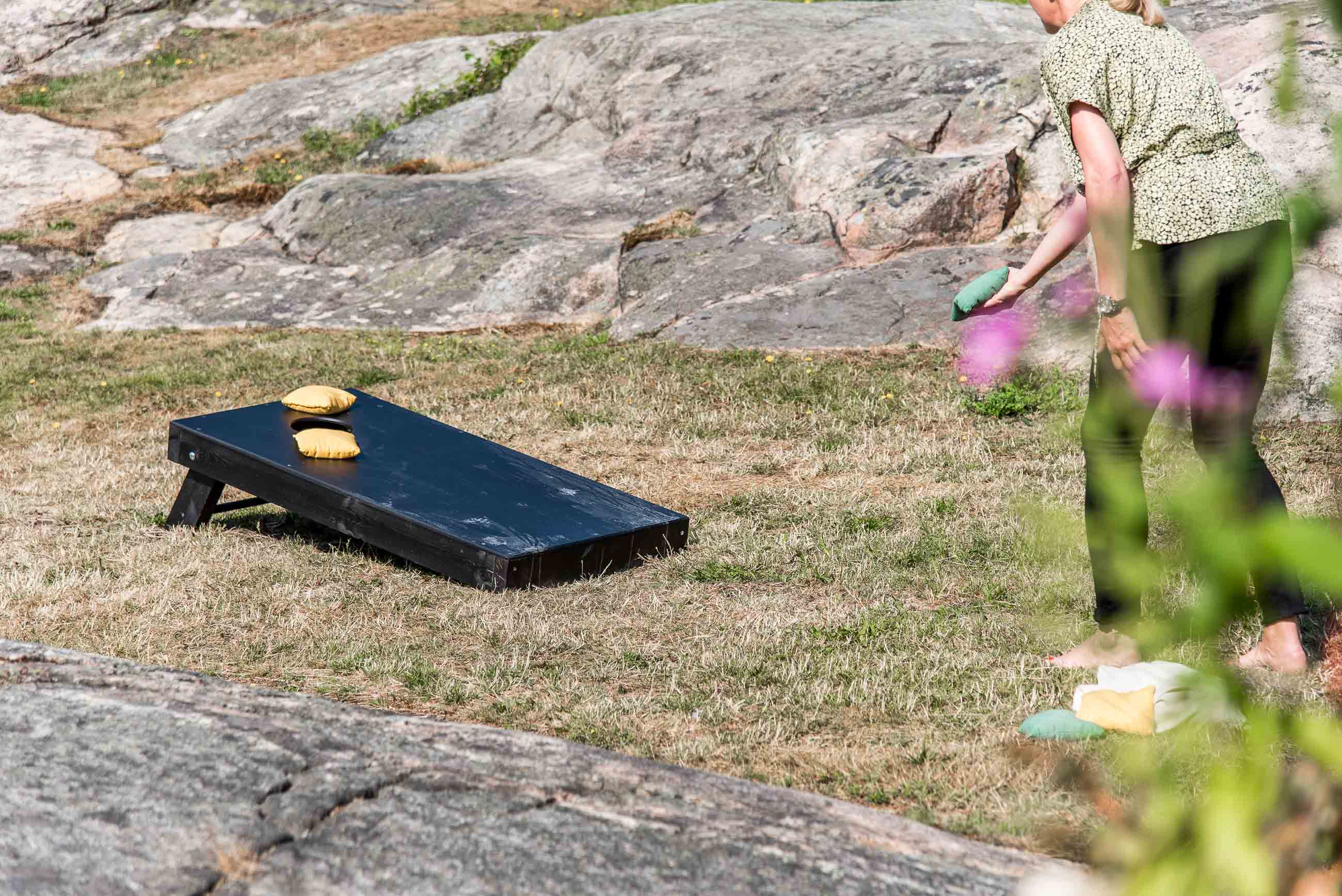 Cornhole på Arken Hotel