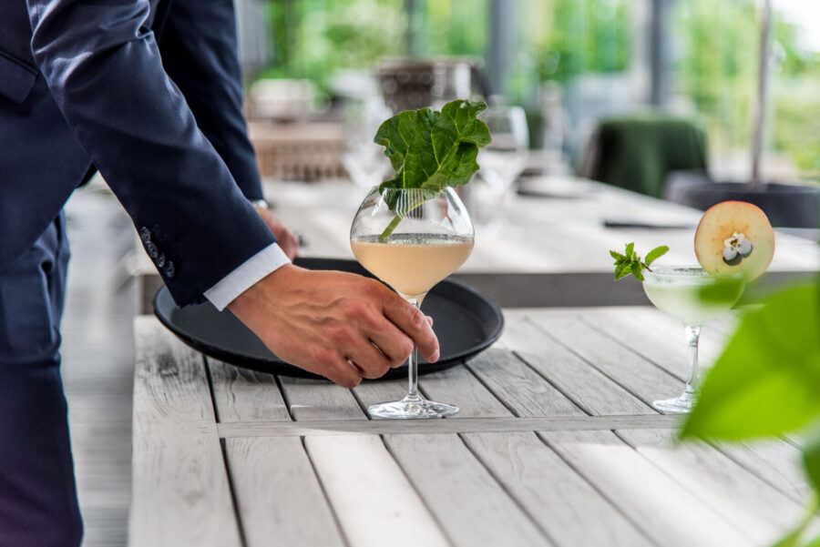 God rabarberdrink på Arken Hotel